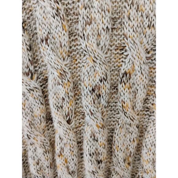 Apt. 9 XL Long Beige Cardigan Sweater. Ruffles. Bell Sleeve. Hippie. Boho. - Picture 9 of 16